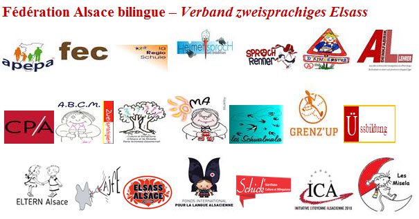 logos Fédération Alsace bilingue