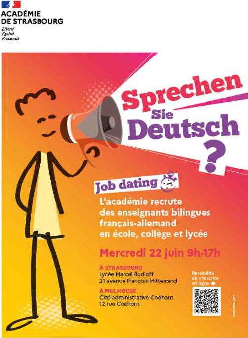 affiche speed job dating profs allemand