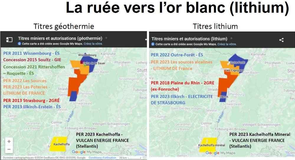 Permis de recherche géothermie et lithium en Alsace