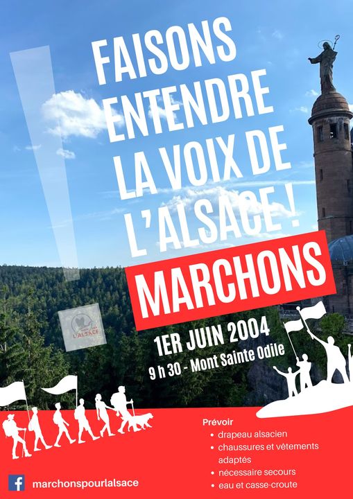 Marche pour l'Alsace 1 juin 2024