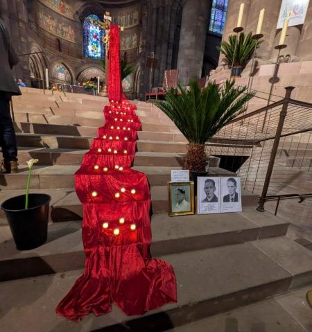 Hommage aux Malgré-Nous à la cathédrale de Strasbourg le 13 avril 2025