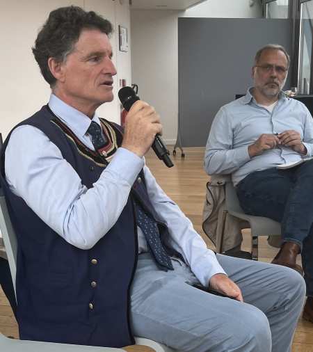député Paul Molac à conférence de presse sondage Ifop en Alsace