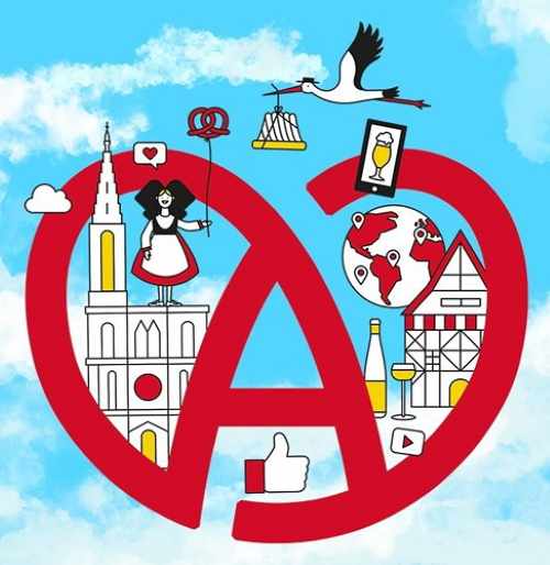 visuel illustrant un manuel pour l'option Culture régionale en Alsace