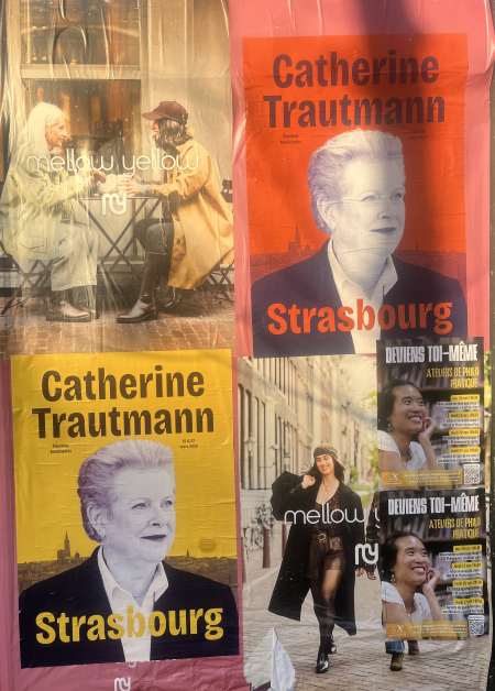 Élections municipales Strasbourg affiche Catherine Trautmann