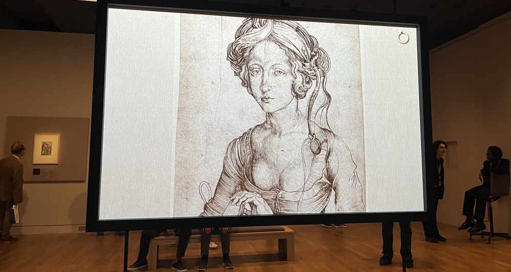 Martin Schongauer, Une Vierge folle en buste. Vers 1470-1475