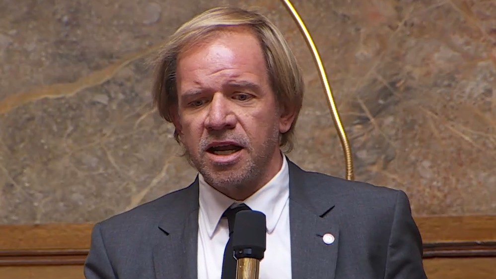 Le député socialiste Thierry Sother, opposant virulent à la sortie de l'Alsdace du Grand Est à l'Assemblée nationale